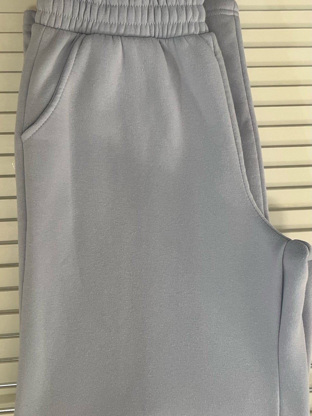 2 pairs of SWEATS! in Light Gray & Light Blue